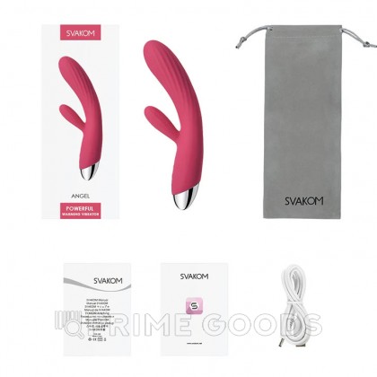 Вибратор-кролик Angel с подогревом розовый от SVAKOM от sex shop primegoods фото 4