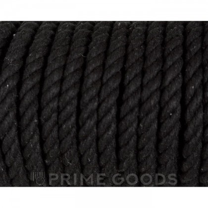 Хлопковая веревка для шибари, на катушке, черная, 20 м от sex shop primegoods фото 4