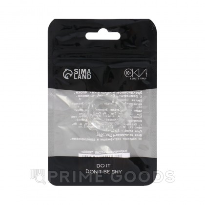 Эрекционное кольцо с рельефом прозрачное Оки Чпоки, D 2 см от sex shop primegoods фото 4