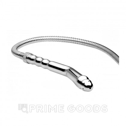 Сопло для анального душа Angled Enema Nozzle, серебристый от sex shop primegoods фото 2