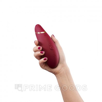 Бесконтактный клиторальный стимулятор Womanizer Premium 2 бордовый от sex shop primegoods фото 11