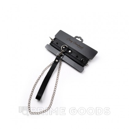 Ошейник с поводком с шипами от sex shop primegoods фото 2