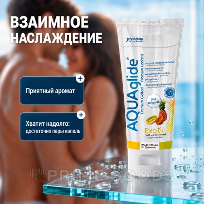 Смазка JoyDivision AQUAglide со вкусом экзотических фруктов, 100 мл от sex shop primegoods фото 3
