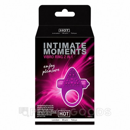 Стимулирующее виброкольцо 2 в 1 Intimate Moments от HOT от sex shop primegoods фото 2