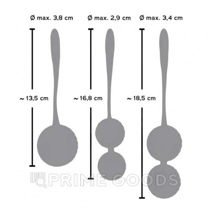 Набор вагинальных шариков Orion Sweet Smile силиконовые, 3 шт. от sex shop primegoods фото 5