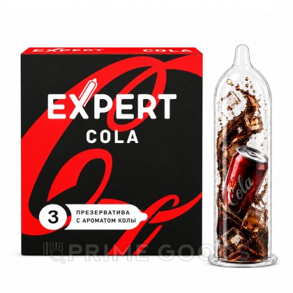 Презервативы EXPERT Cola, аромат Колы, 3 шт от sex shop primegoods