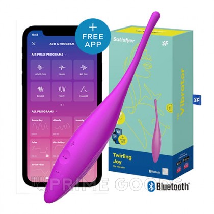 Вибратор для клитора Satisfyer Twirling Joy fuchsia от sex shop primegoods фото 6