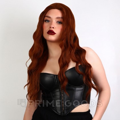 Парик искусственный, имитация кожи, 60 см, 160 гр, цвет рыжий от sex shop primegoods фото 2