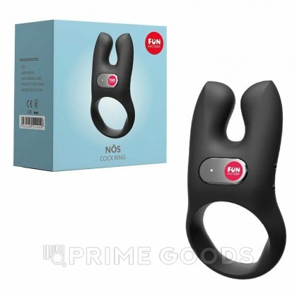 Эрекционное кольцо с вибрацией Nōs от Fun Factory (черное) от sex shop primegoods