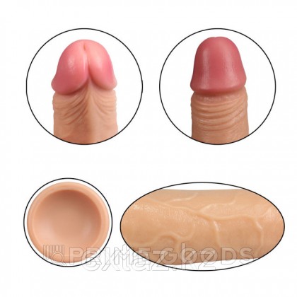 Реалистичный фаллоимитатор Lovetoy Bio Skin (18×3,8 см) от sex shop primegoods фото 4