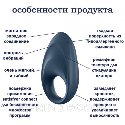 Виброкольцо Satisfyer Mighty One от sex shop primegoods фото 4