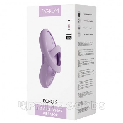 Вибронасадка на палец Echo 2 с функцией подогрева от SVAKOM от sex shop primegoods фото 2