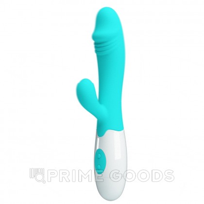 Бирюзовый вибратор-кролик Snappy (19) от sex shop primegoods фото 2