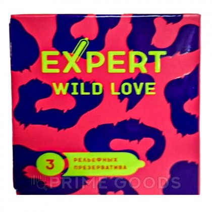 Презервативы EXPERT WILD LOVE № 3 (ребристые с точками), 3 шт. от sex shop primegoods