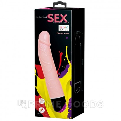 Вибратор-реалистик 19 см (вибрация с ротацией) от sex shop primegoods фото 2