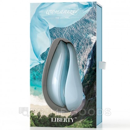 Стимулятор клитора бесконтактный Womanizer Liberty, голубой от sex shop primegoods фото 10