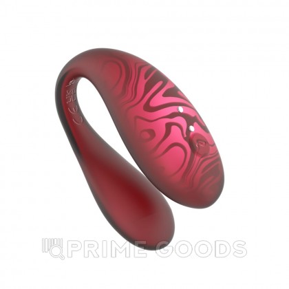 Вибратор для пар TWIN+ с управлением через приложение от Amovibe красный от sex shop primegoods фото 7