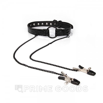 Кляп с зажимами для сосков Luxury fetish от sex shop primegoods фото 3
