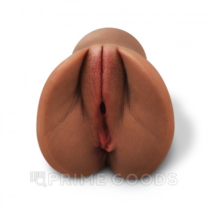 Мастурбатор реалистичный Wet pussy (коричневый) от sex shop primegoods фото 2