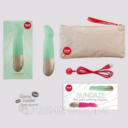 Пульсатор-вибратор SUNDAZE от Fun Factory (фисташковый) от sex shop primegoods фото 8