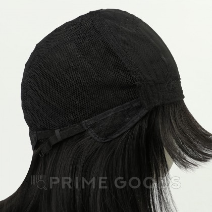 Парик искусственный с чёлкой, 30 см. чёрный от sex shop primegoods фото 5