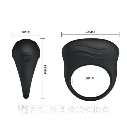 Силиконовое виброкольцо с мощным виброэлементом от sex shop primegoods фото 6