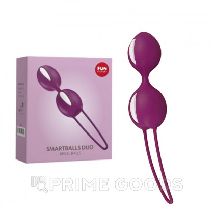 Вагинальные шарики Fun factory SMARTBALLS DUO, пурпурно-белые от sex shop primegoods