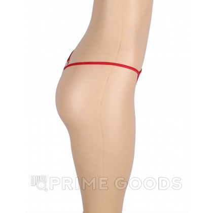 G-стринги со стразами, красные, XL-2XL от sex shop primegoods фото 7