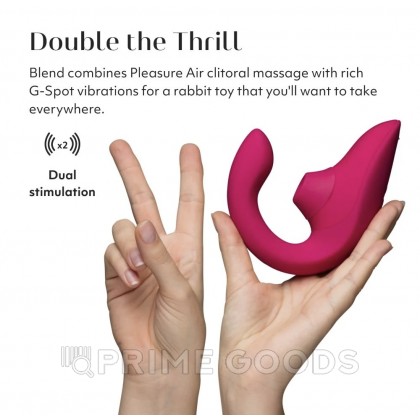 Бесконтактный клиторальный стимулятор Womanizer Blend, малиновый от sex shop primegoods фото 9