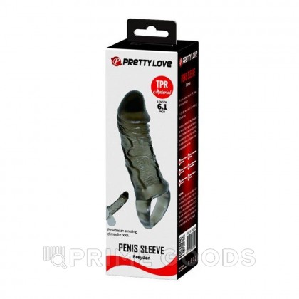 Насадка-удлинитель Breyden черная (15,5×3,2 см) от sex shop primegoods фото 6