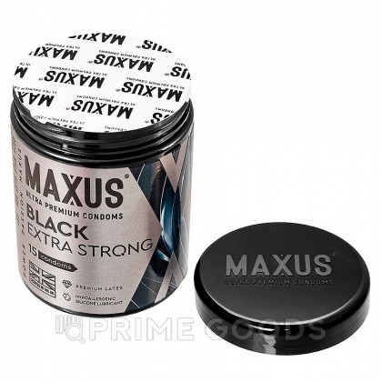 Презервативы MAXUS Extra Strong, утолщенные, черные, 15 шт от sex shop primegoods фото 3