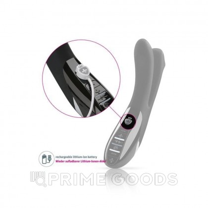 MYSTIM Вибратор с электростимуляцией Tingling Aparte eStim черный от sex shop primegoods фото 2