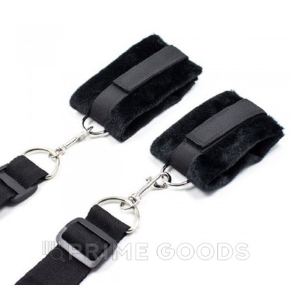 Бондаж для фиксации на кровати Frisky Bedroom Restraint Kit, черный от sex shop primegoods фото 6