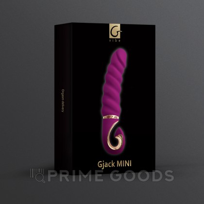 Gvibe Gjack Mini - Анатомический витой вибратор, 19х3.5 см от sex shop primegoods фото 4
