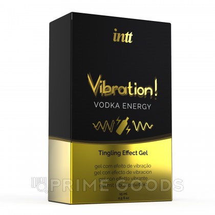 Возбуждающий гель с эффектом вибрации Vibration! Vodka energy (15 мл.) от INTT от sex shop primegoods фото 6