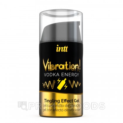 Возбуждающий гель с эффектом вибрации Vibration! Vodka energy (15 мл.) от INTT от sex shop primegoods фото 5