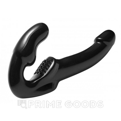 Безремневой страпон Revolver Strap U, черный, 25 см от sex shop primegoods