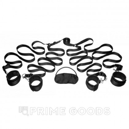Бондаж для фиксации на кровати Frisky Bedroom Restraint Kit, черный от sex shop primegoods фото 10