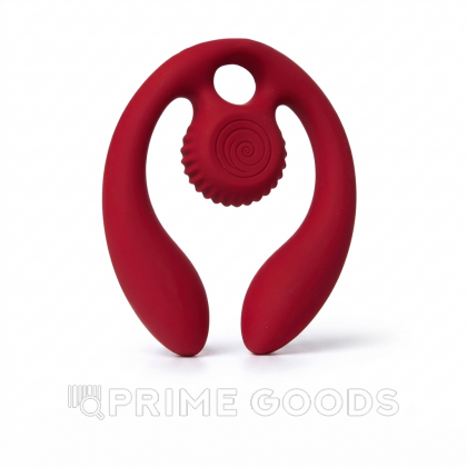 Стимулятор для пар SVibe Snail GIZI DUO бордовый от sex shop primegoods