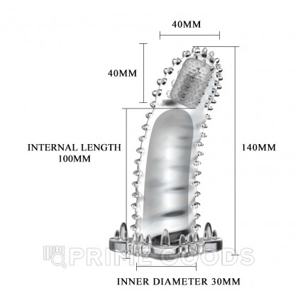 Насадка на пенис с вибрацией на кончике от sex shop primegoods фото 3