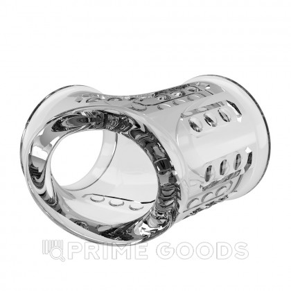 Насадка на пенис и мошонку Pretty love, прозрачная от sex shop primegoods фото 4