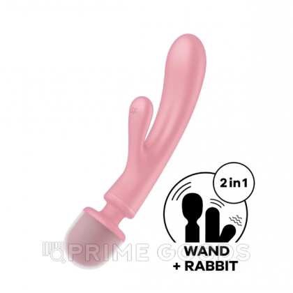 Вибратор-массажер Satisfyer Triple Lover розовый от sex shop primegoods