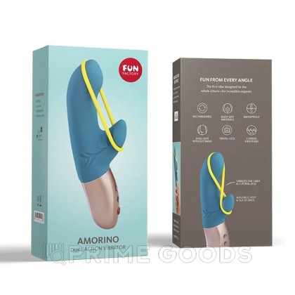 Вибратор AMORINO от Fun Factory бирюзовый от sex shop primegoods фото 4