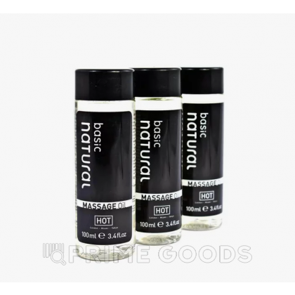 Массажное масло для тела Basic Natural от HOT, 100 мл от sex shop primegoods фото 4