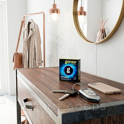 Презервативы GANZO Invisible, гладкие, супертонкие, с доп. смазкой, 3 шт от sex shop primegoods фото 4