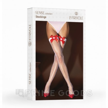 Чулки медсестры в сетку с бантиками (Sense) (S/M) от sex shop primegoods фото 3