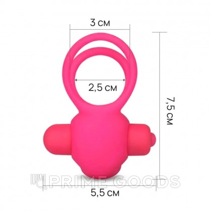 Эрекционное виброкольцо Power DUO clit cockring, розовый от sex shop primegoods фото 6