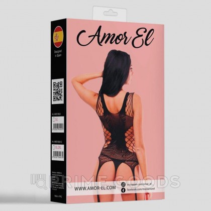 Кетсьюит (боди-комбинезон) Ines S/L черный от sex shop primegoods фото 3