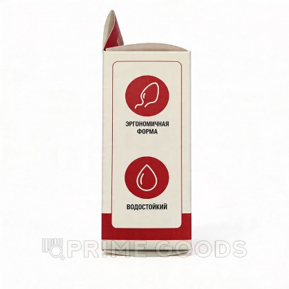 Анальная пробка из красного силикона с розовым кристаллом (размер S) от sex shop primegoods фото 3