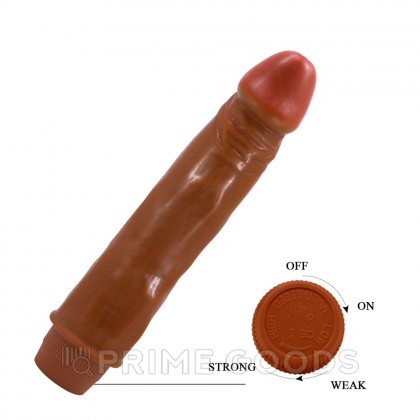 Реалистичный вибратор Dwarf мультискоростной, 21 см от sex shop primegoods фото 4